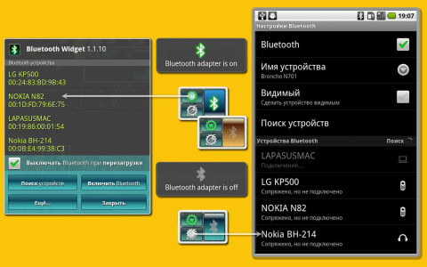 اسکرین شات 2 برنامه Bluetooth On/Off Widget