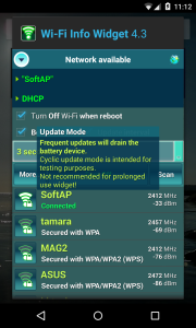 اسکرین شات 8 برنامه Wi-Fi Info Widget