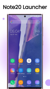 اسکرین شات 1 برنامه Note Launcher - Galaxy Note20