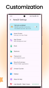 اسکرین شات 5 برنامه Note Launcher - Galaxy Note20