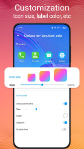 اسکرین شات 5 برنامه Pie Launcher version 2026