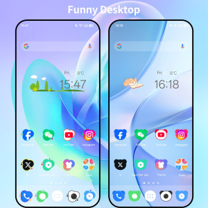 اسکرین شات 2 برنامه Super P Launcher, Theme