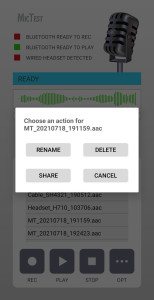 اسکرین شات 3 برنامه Mic Test