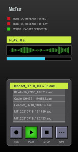 اسکرین شات 2 برنامه Mic Test