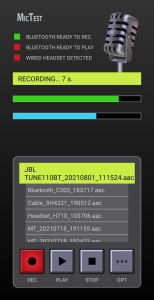 اسکرین شات 1 برنامه Mic Test