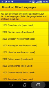 اسکرین شات 5 برنامه 2000 Spanish Words (most used)