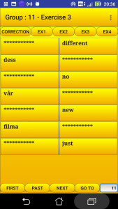 اسکرین شات 4 برنامه 2000 Swedish Words (most used)