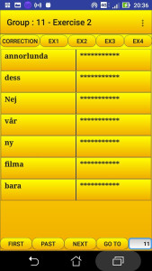 اسکرین شات 3 برنامه 2000 Swedish Words (most used)