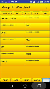 اسکرین شات 5 برنامه 2000 Swedish Words (most used)