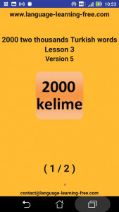 اسکرین شات 7 برنامه 2000 Turkish Words (most used)