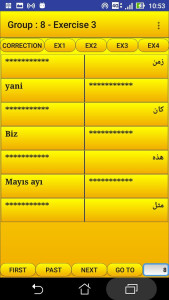 اسکرین شات 5 برنامه 2000 Turkish Words (most used)