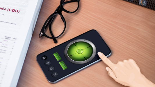 اسکرین شات 2 برنامه Bubble Level - Spirit Level