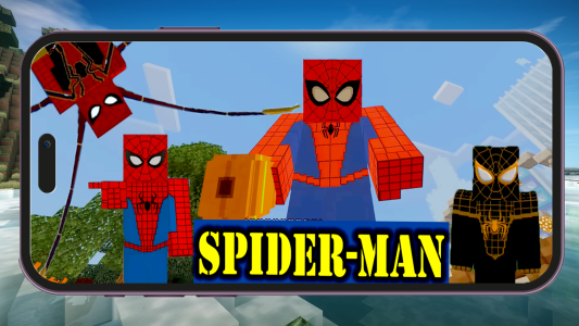 اسکرین شات 4 بازی Spider-Man Game Mod Minecraft