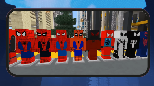 اسکرین شات 2 بازی Spider-Man Game Mod Minecraft