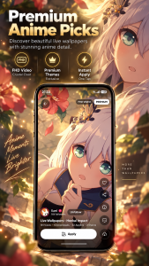 اسکرین شات 3 برنامه +9000000 Anime Live Wallpapers