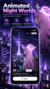 اسکرین شات 4 برنامه +9000000 Anime Live Wallpapers