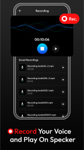 اسکرین شات 3 برنامه Live Mic to Bluetooth Speaker