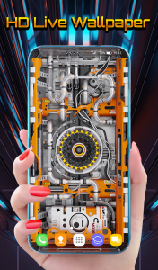 اسکرین شات 1 برنامه 3D Wallpaper Theme Cyber Pipes