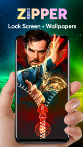 اسکرین شات 1 برنامه Zipper Lock Screen: Zip Locker