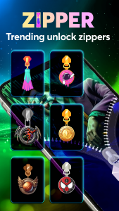 اسکرین شات 2 برنامه Zipper Lock Screen: Zip Locker
