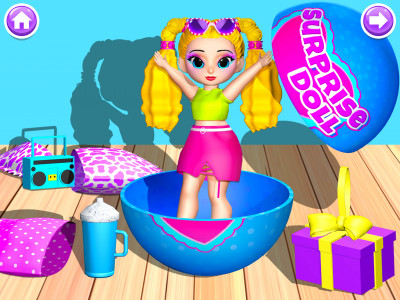 اسکرین شات 2 بازی Surprise Doll: Dress Up Games