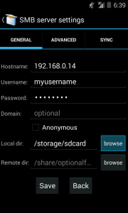 اسکرین شات 2 برنامه AndSMB File Manager