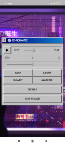 اسکرین شات 3 برنامه CD-ROMantic: Slowed + Reverb