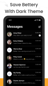 اسکرین شات 3 برنامه Messages - Text Messaging
