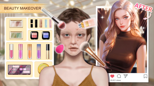 اسکرین شات 3 بازی Beauty Makeover - Makeup Game