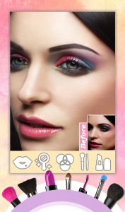 اسکرین شات 2 برنامه Makeup Magic Face Makeover Bea