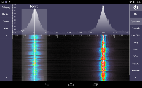 اسکرین شات 2 برنامه SDR Touch - Live radio via USB
