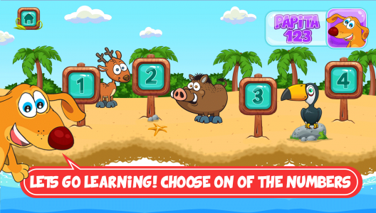 اسکرین شات 2 بازی پاپیتا 123 (آموزش اعداد انگلیسی)