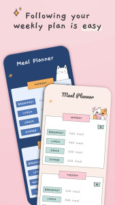 اسکرین شات 1 برنامه Meal Planner - Weekly Plan