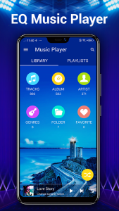 اسکرین شات 2 برنامه Music Player - Mp3 Player