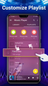 اسکرین شات 3 برنامه Music Player - Mp3 Player