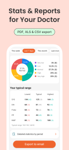 اسکرین شات 6 برنامه BP Diary:Cardio & Pressure Log