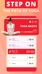 اسکرین شات 5 برنامه Yoga for beginners - Asanas
