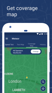 اسکرین شات 3 برنامه Meteor Speed Test - Ad Free