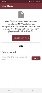 اسکرین شات 1 برنامه MKV Video Player & Converter