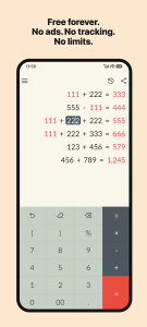 اسکرین شات 1 برنامه FlexCalc: Flexible Calculator