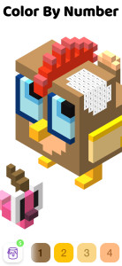 اسکرین شات 1 برنامه Color by Number - 3D Pixel Art