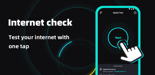 اسکرین شات 1 برنامه Speed Test-Test internet speed
