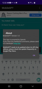 اسکرین شات 2 برنامه Mobile GPT - AI chatbot