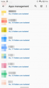 اسکرین شات 2 برنامه Storage Isolation