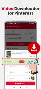 اسکرین شات 1 برنامه PinSave Video - GIF Downloader