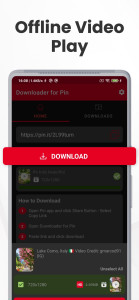 اسکرین شات 4 برنامه PinSave Video - GIF Downloader