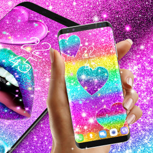 اسکرین شات 6 برنامه Multi color glitter wallpaper
