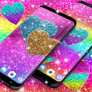 اسکرین شات 2 برنامه Multi color glitter wallpaper