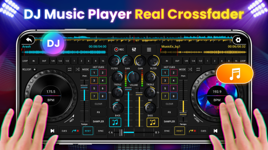 اسکرین شات 1 برنامه DJ Mixer Studio - DJ Music Mix