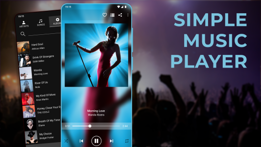 اسکرین شات 1 برنامه Simple Music Player